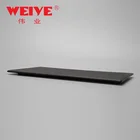 12.5 inch black rectangular dinner dish steak ceramic flat plate for wholesale