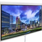 Pull Down Movie Projector screen100 Inch 4:3 Self Locking Projection Screen Material Matt White