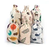 Wholesale Custom Printed Cheap White Organic Cotton Drawstring Bag