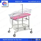 WAP-health Adjustable metal material hospital baby troley/infant crib/hospital baby cot