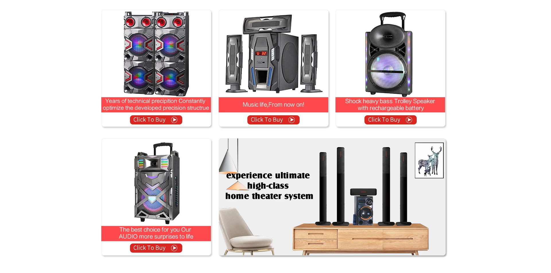 Factory price 3.1 built in amplifier speaker - ANKUX.COM