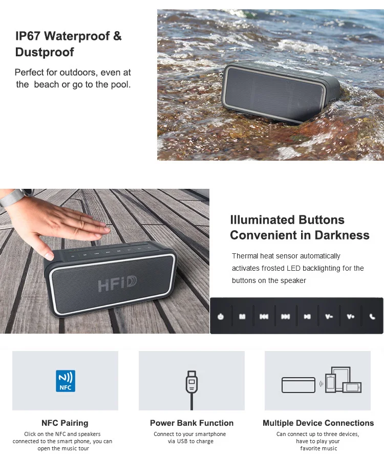 25Watts Maxxbass Portable Waterproof Bluetooth Speaker With DSP Technology top sellers 2019 - ANKUX.COM