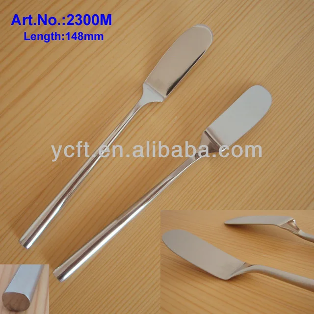 2300m stainless steel butter knife with round handle