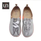 UIN Free Delivery Wholesale Unisex Fashion Slip-on Fashion Printing Breathable Canvas shoes