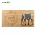 Friendly Bamboo Cheese Board with Knife Set