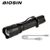 2019 Aluminum Tactical 10W high power T6 zoomable Micro USB rechargeable led flashlight
