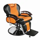 Custom Yellow Vintage Barber Shop Chairs Hydraulic Hairdressing Chair For Man