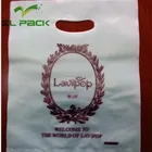 ldpe epi biodegradable plastic die cut carrier shopping bag stand up pouch bag for supermarket
