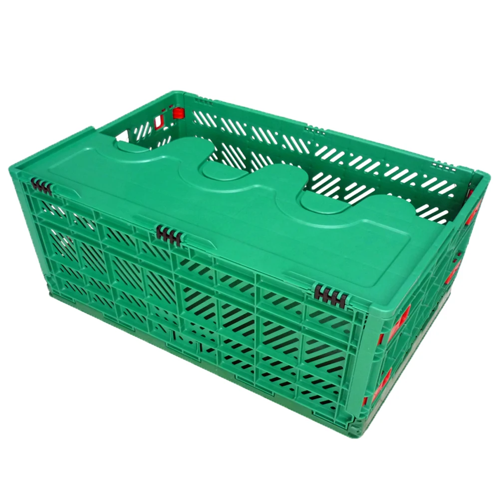 600*400mm Food Storage Containers Collapsible Crates Folding Crate