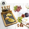 Amazon slap-up natural Removeable slate cheese board knife set