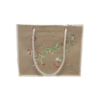 2019 promotional free sample reusable REWE eco friendly low cost jute reusable grocery bag for bulk quantity
