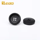 Buttons Black Buttons Black Buttons High Quality 4 Hole Sewing Buttons In Matt Black Color