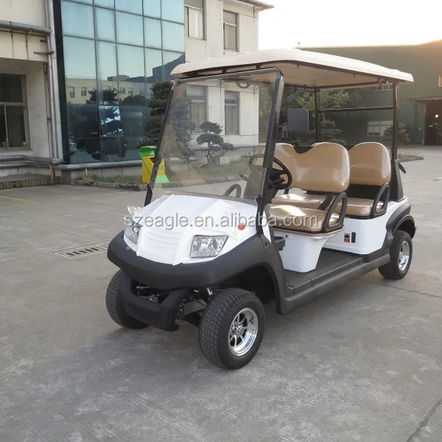CE certificated battery operated 4 seater electric aluminum golf cart