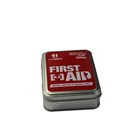 Small Portable First Aid Tools Metal Packaging Tin Box