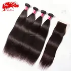 Distributors Wanted Double Drawn Light Colour Weft&1 Bundle Brazilian Straight&Promotion 6A Cheap Virgin Brazilian Hair