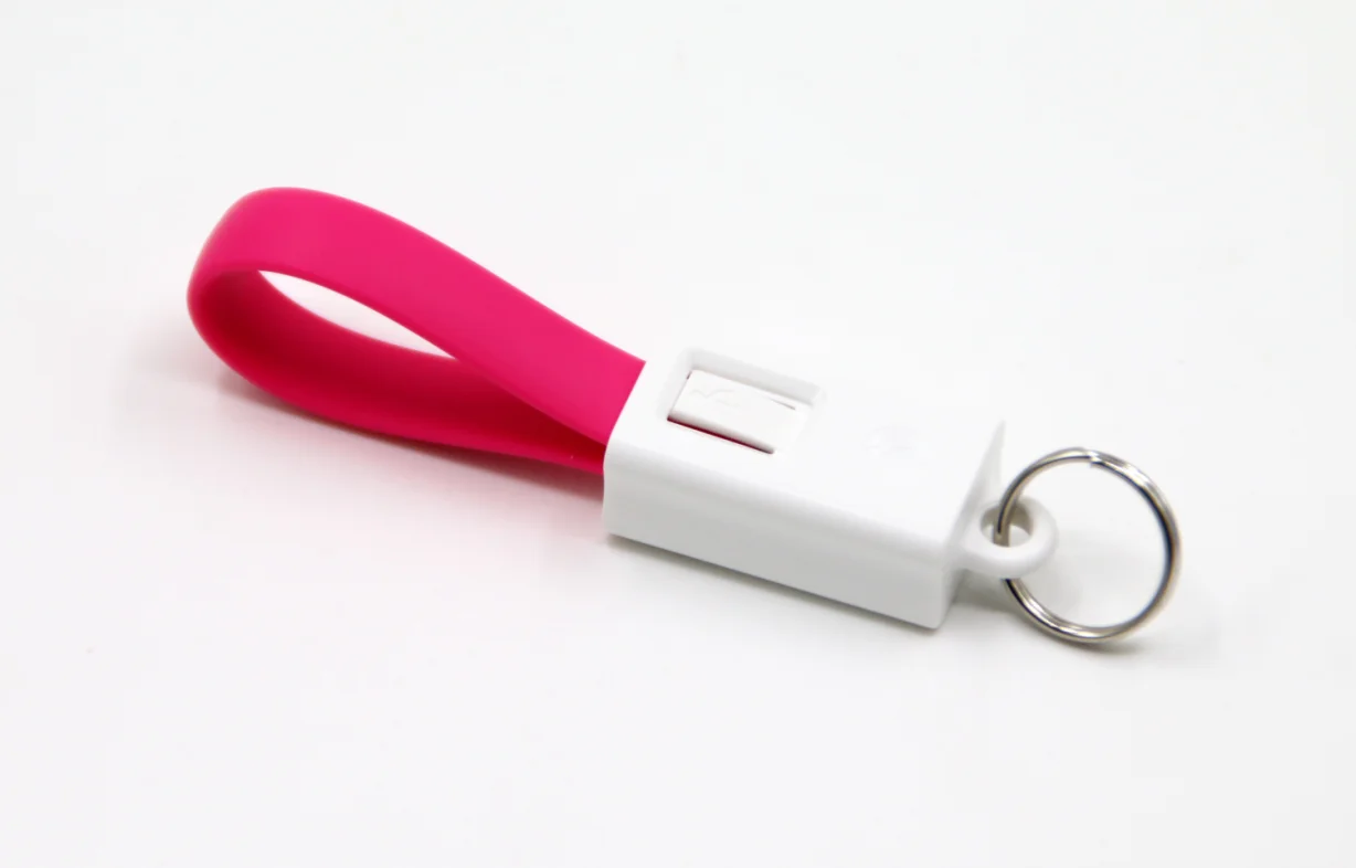 Multi-colors 2 in 1 USB magnetic charging cable with keyring for gift promotion - ANKUX.COM