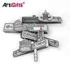 Customized Made Dubai Souvenir Magnet 3D Metal Fridge Magnet Custom