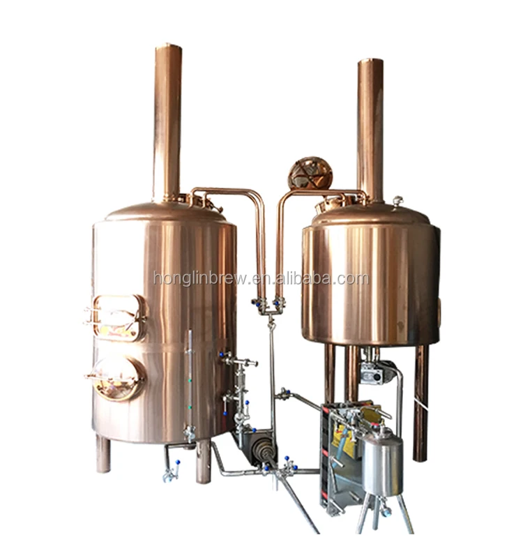 Red copper micro brewery 200l beer brewed equipment used for restaurant