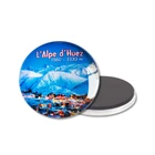 Hot Sale Home Decor Wholesale Custom Country Customized Logo 3d Stone Glass Fridge Picture Magnet