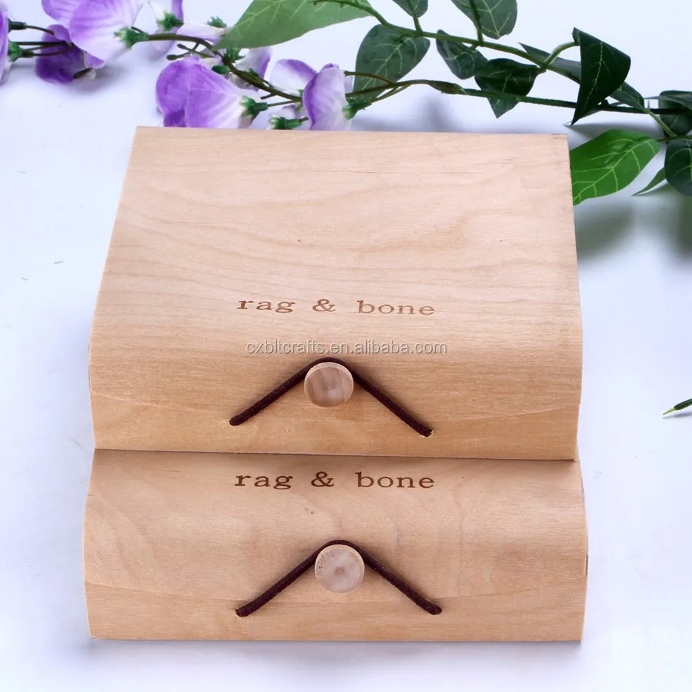 material and food industrial use wood birch bark tea box