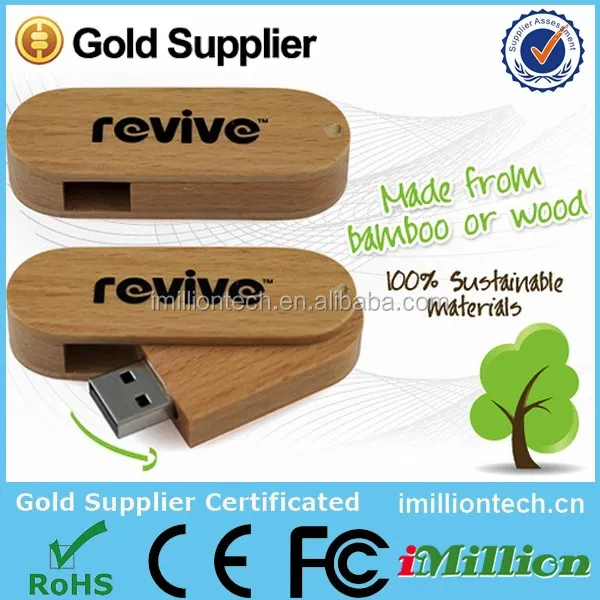 recycled eco-friendly swing wooden usb flash drive 4gb 8gb 16gb