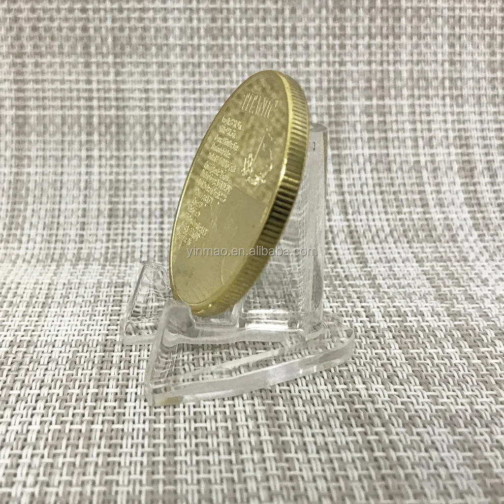 gold plated metal copper stamping dies custom challenge coins