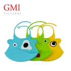 Soft silicone bandana drool baby bibs for children