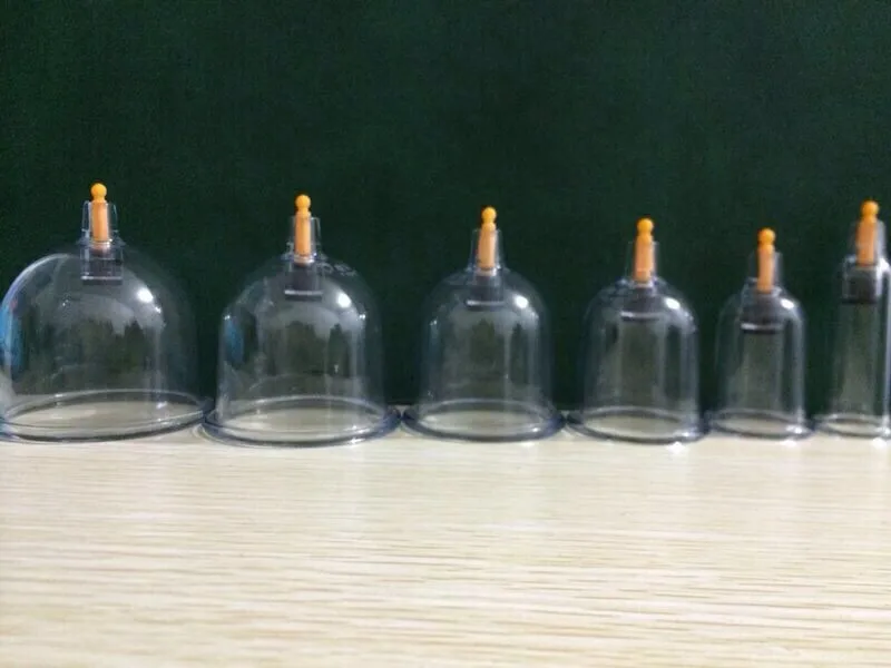 24 Cups Chinese Medical Vacuum Body Cupping Massage Healthy Therapy Suction Set