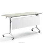Greatway folding desk with wheels Office meeting Training folding table