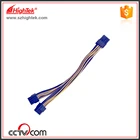 100pcs PCI-E PCIe PCI Express 8Pin Female to Dual Double 2-Port 8Pin ( 6+2Pin ) Male Adapter GPU Video Card Power Cable 18AWG 20