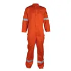 european Durable Red color cotton Reflective fireproof overalls work
