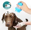 Pet bath brush massage silicone scrubber Pet Cleaning Device Washer Bathing Comb Tool