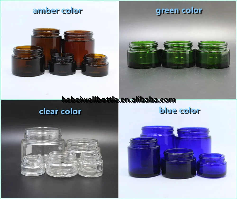 cosmetic cream frost glass jar with acrylic lid wellbottle wholesale GJ-3076A
