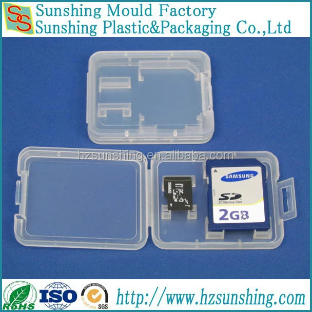 micro sd card and sd card plastic holder jewel case