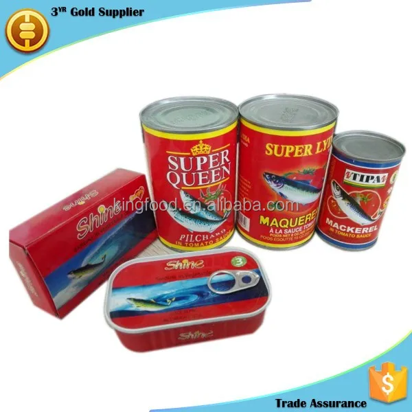Ghana Market Canned Sardine Canned Mackerel Fish Product Supplying