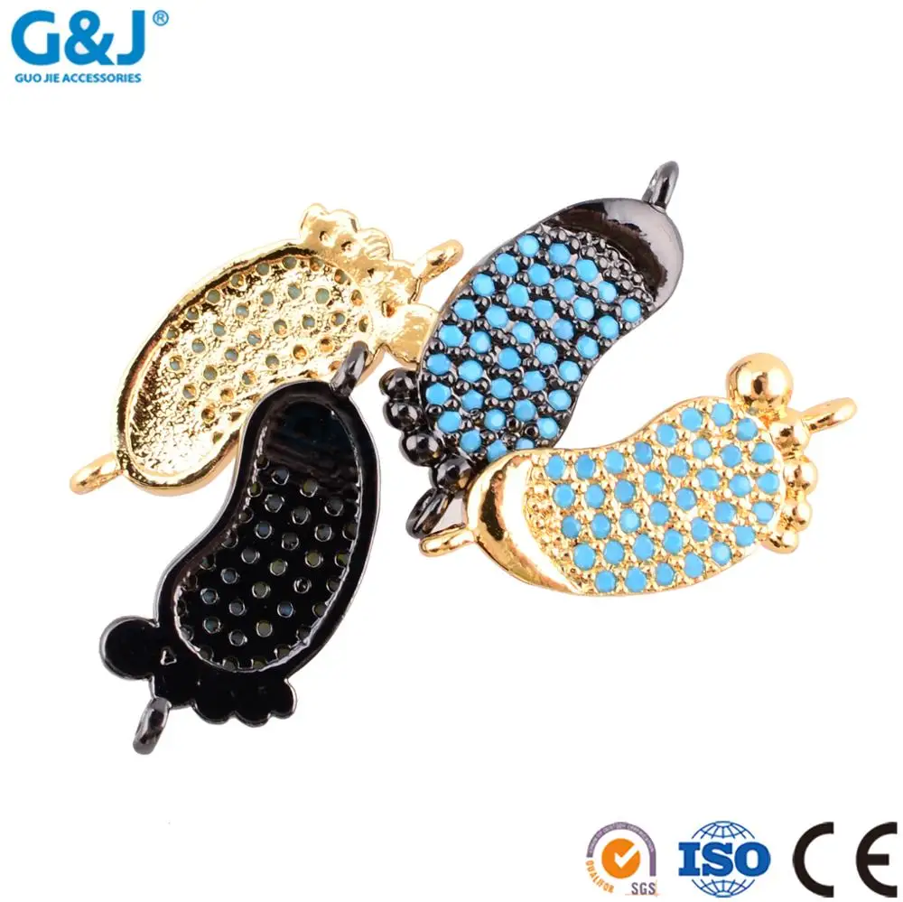 Guojie brand wholesale fashion pendant step shape diamond design charm pendant