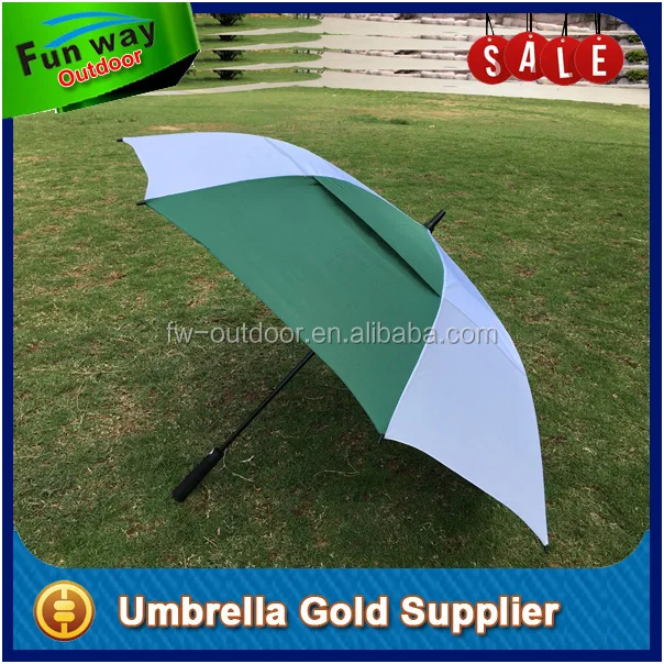 rain stoppers 68-inch oversize windproof golf umbrella, green