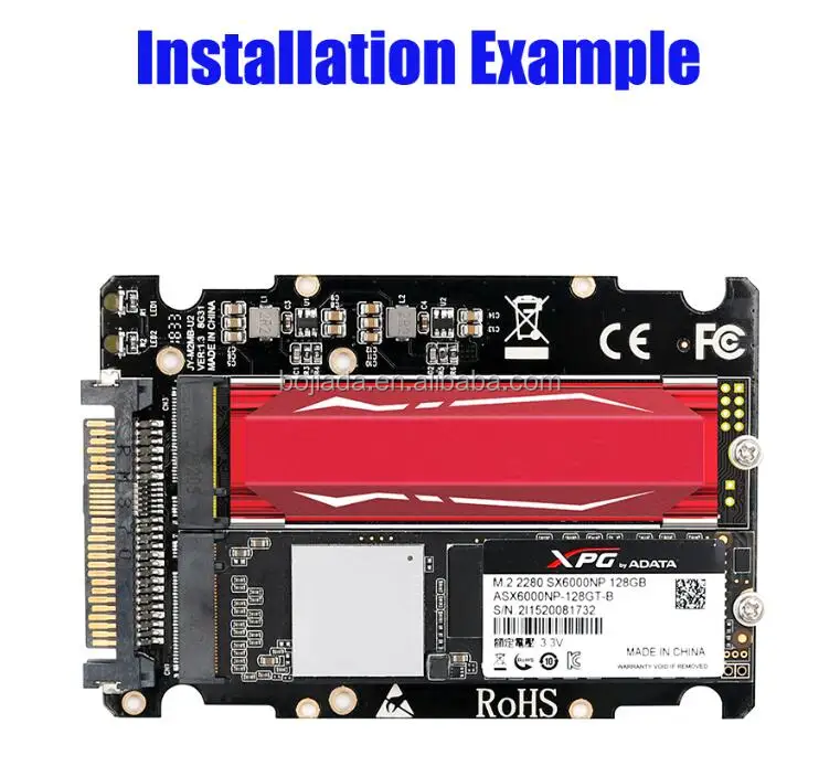 2 sff-8639 convert card adapter for m2 nvme / sata ssd