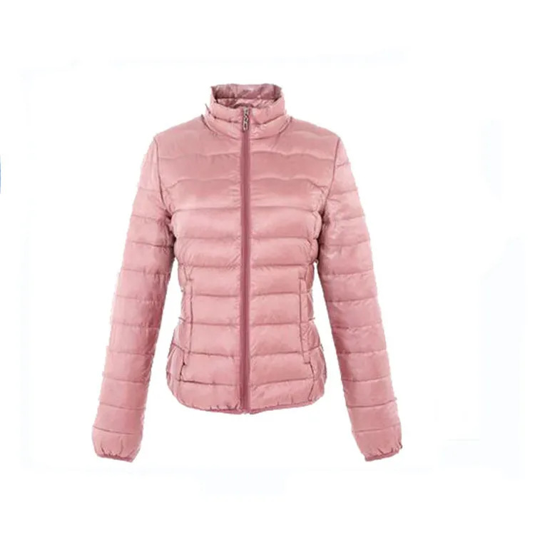 Fábrica de alta calidad Otoño de lana personalizado mujeres del invierno abajo chaqueta