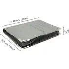 Book Cover Boshiho Leather Bible Book Cover Smooth PU Leather Holy Bible Cover Case Gift For Christian Gray
