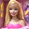 2018 hot princess girl plastic styling doll head for training ,Custom New plastic style accessories vinyl head dolls factory