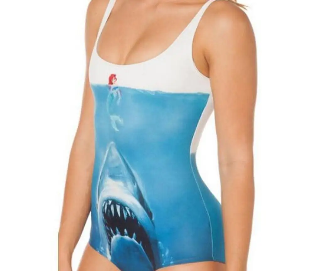 New 2015 3D Print Female Sexy One Piece Swimwear Plus Big Size High Waist Bathing Swim Suits Bodysuit for Women a+ Swimsuit