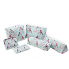 Colorful PU canvas printing wholesale cosmetic bag