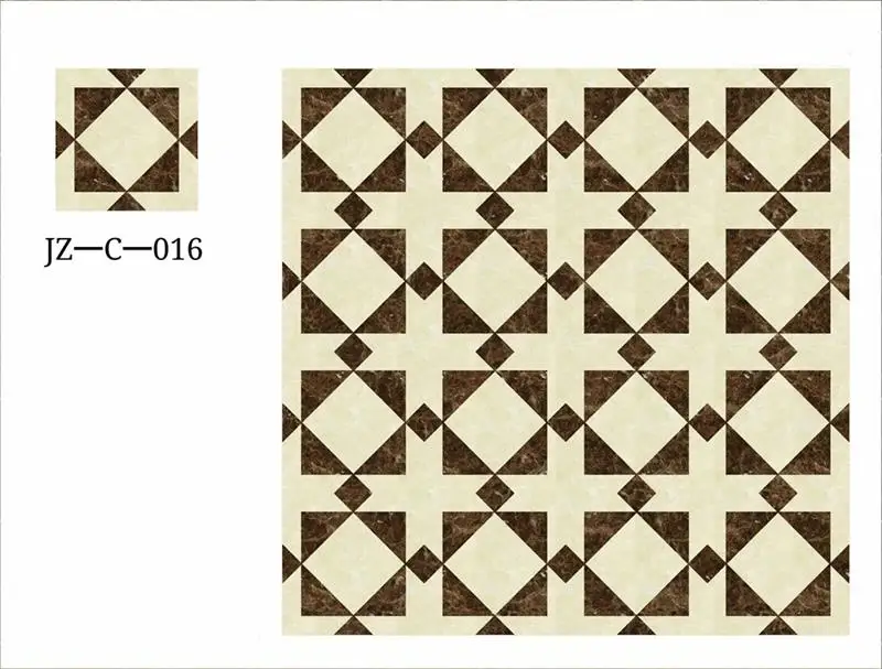 Luxury lobby unique waterjet medallion tile