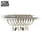 KYOK Home decoration metal eyelet curtain ring 40*62mm , the curtain ring in Sliver color wholesale