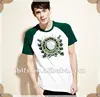 2012 new stylish Golf game race printed short sleeves branded t shirt for men