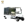 Electric golf cart transport vehicle with small cargo box