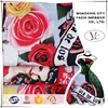 97% cotton 3% spandex cotton poplin rose flower print fabric