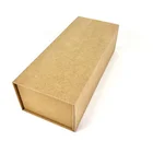 Custom book style red and black printing single wine gift box with EVA tray