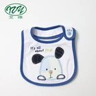 2018 Embroidery Cartoon Soft Baby Bib Custom